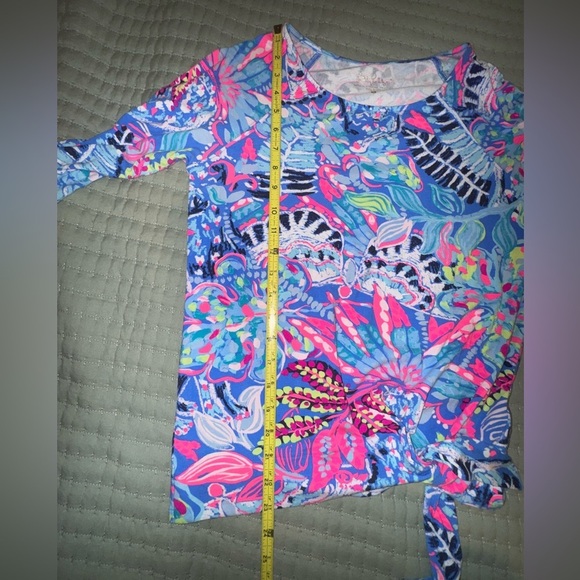 Lilly Pulitzer Women’s Knot Front Tunic Top – Long Sleeve – Size Small EUC - Picture 5 of 11